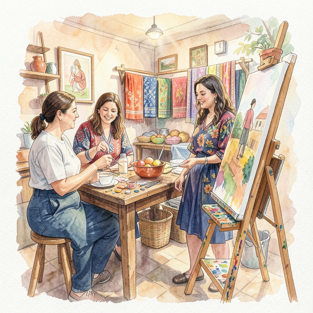 Cómo manejar pintura con acrílicos paso a paso