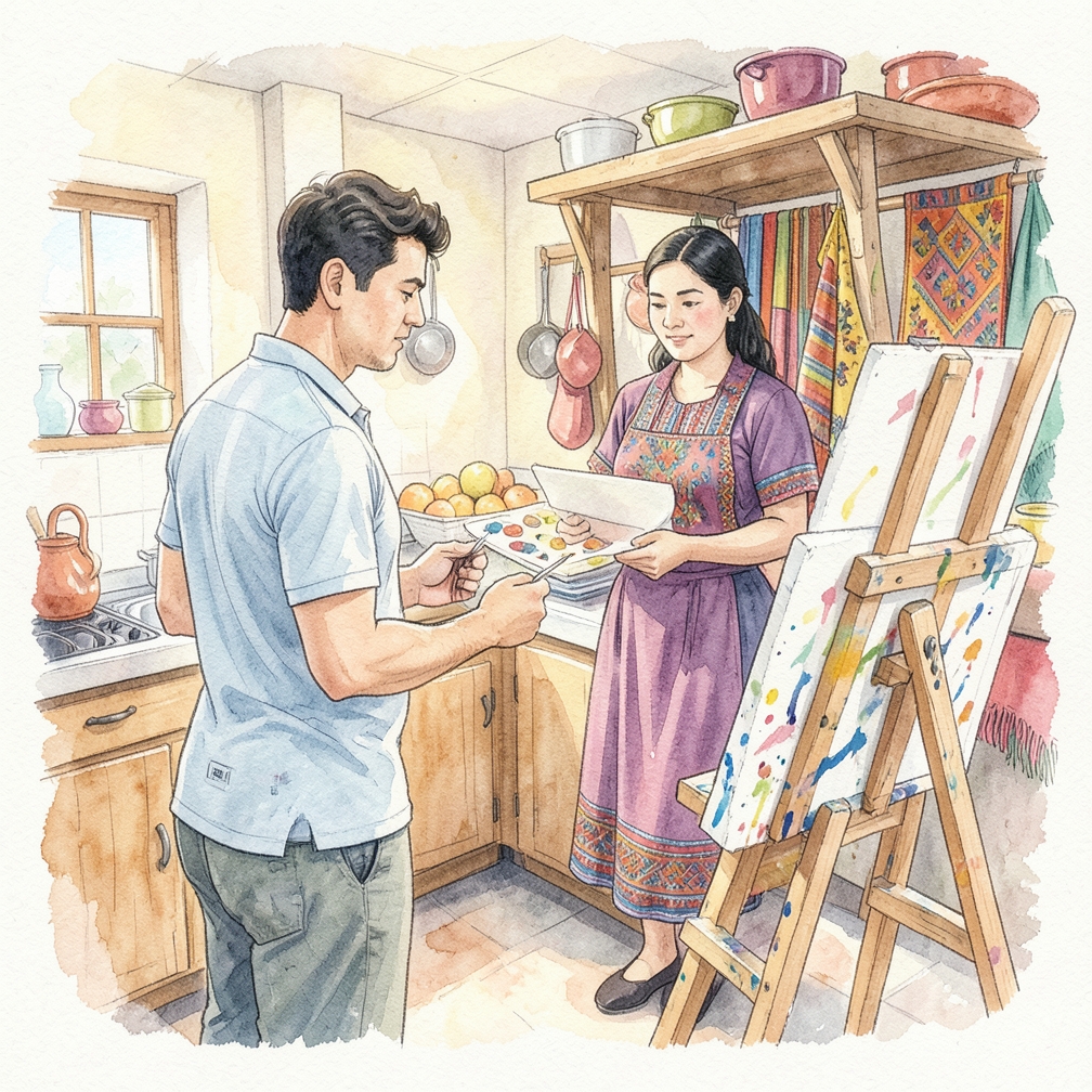 Comienza a pintar