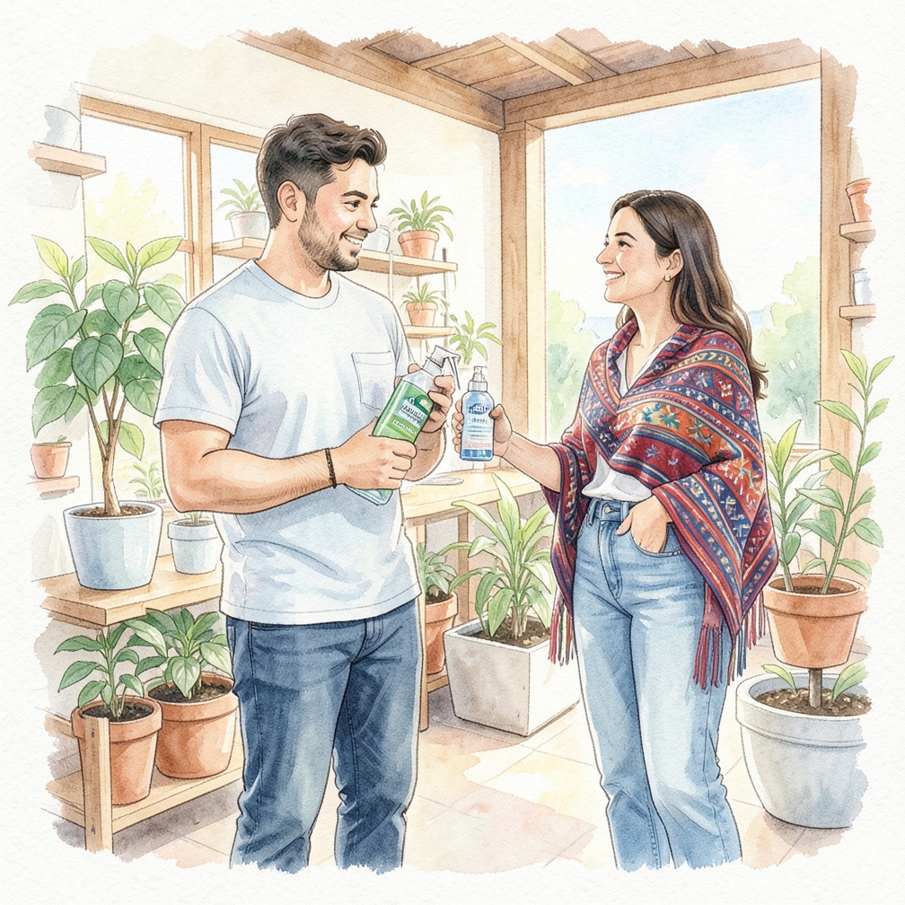 Protege la zona de la perforación de productos cosméticos o de pelo.