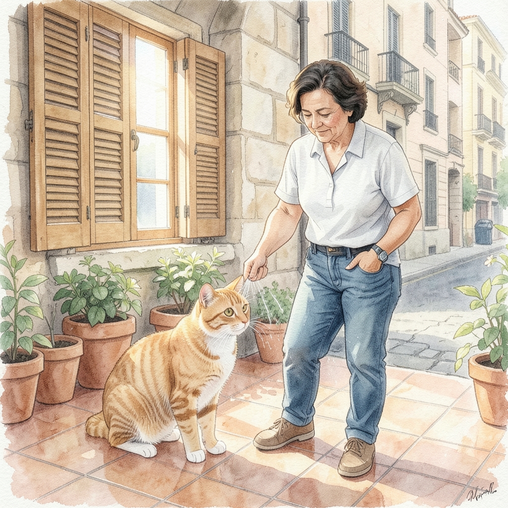 Enjuagar a tu gato completamente