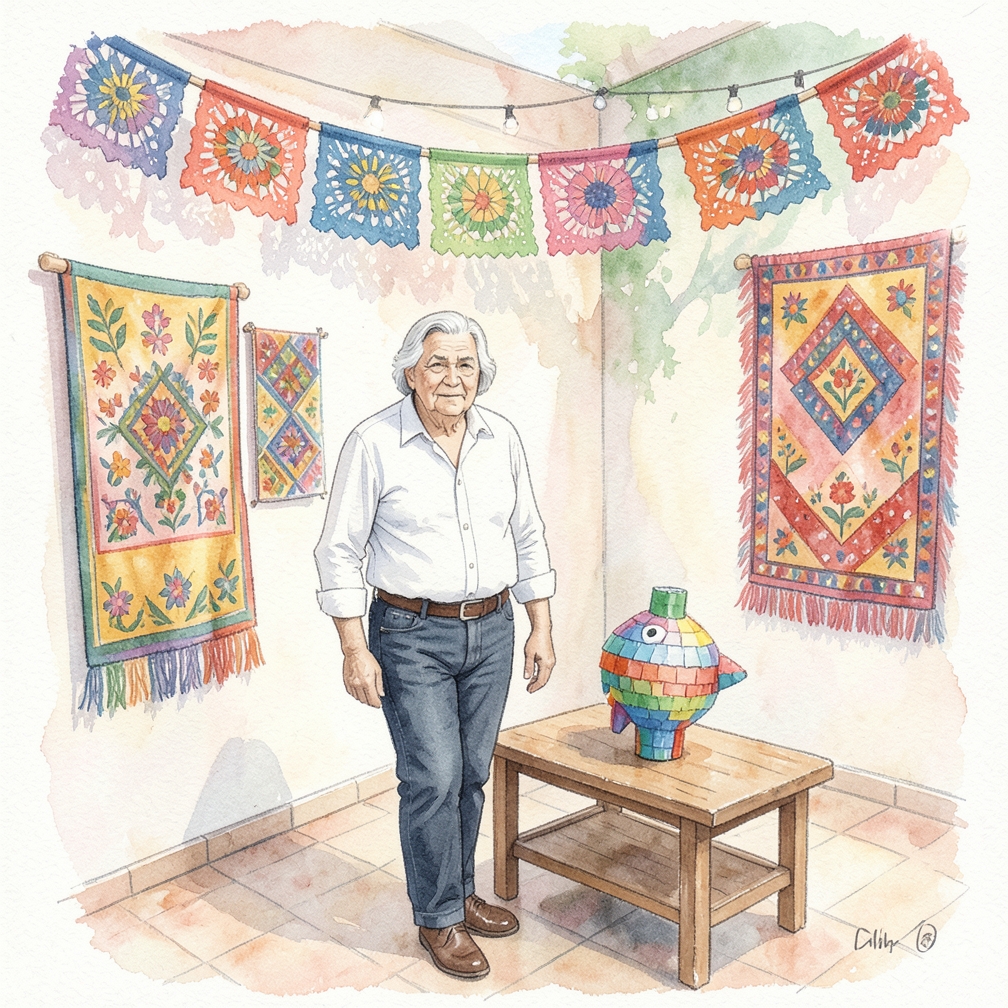 Añadir mantelería colorida