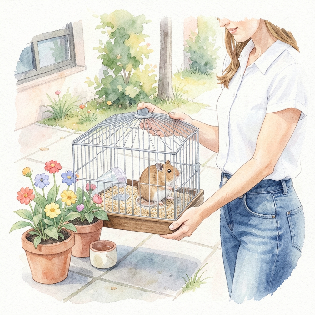 Prepara una jaula adecuada para tu hamster