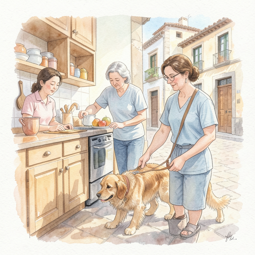 Voltea la pata del perro para alcanzar la parte superior del pie