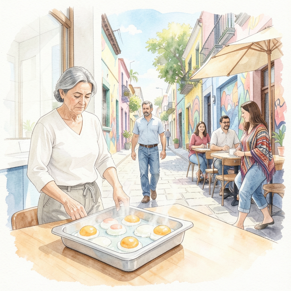 Colocar los huevos en una bandeja para vapor