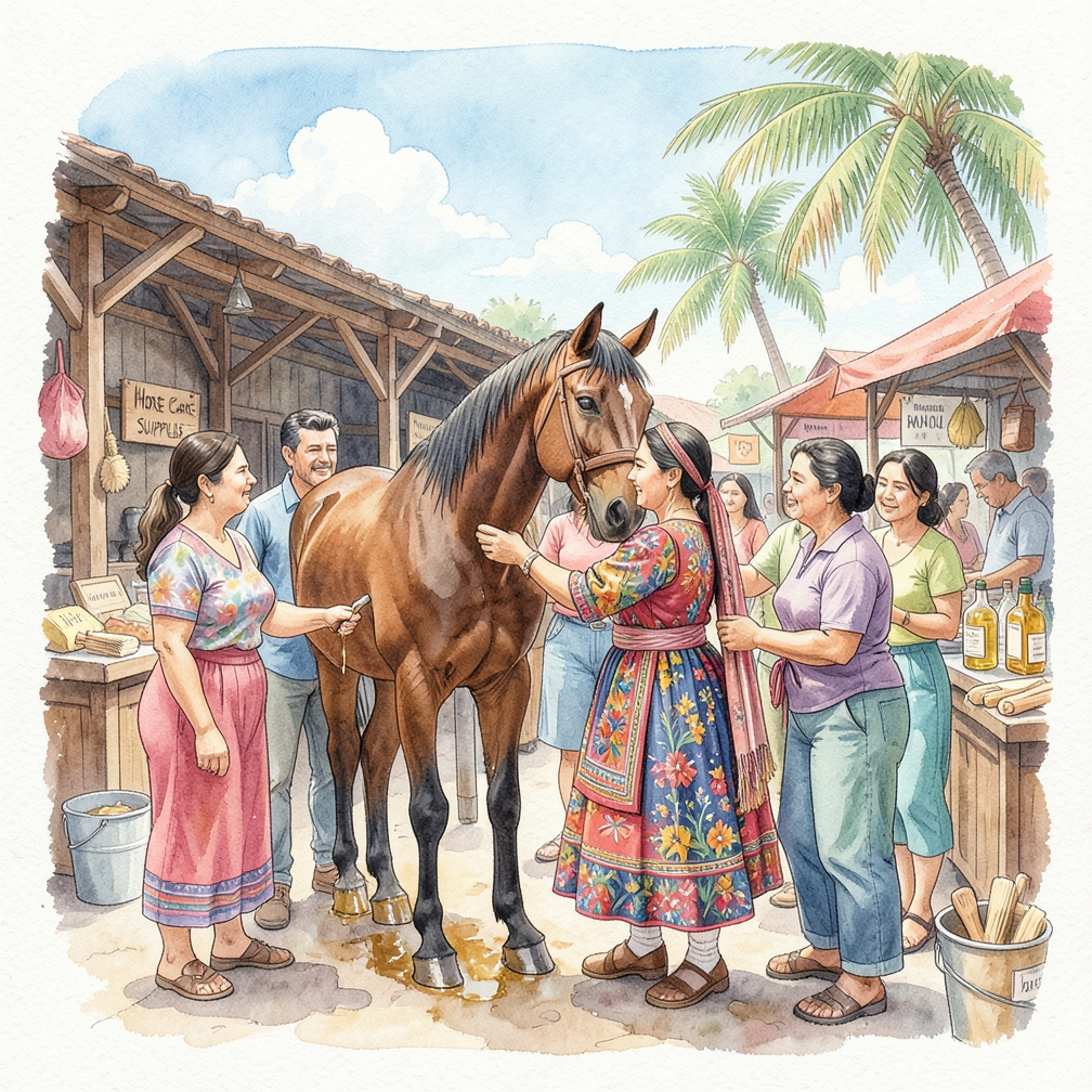 Cómo aplicar aceite para cascos de caballo paso a paso