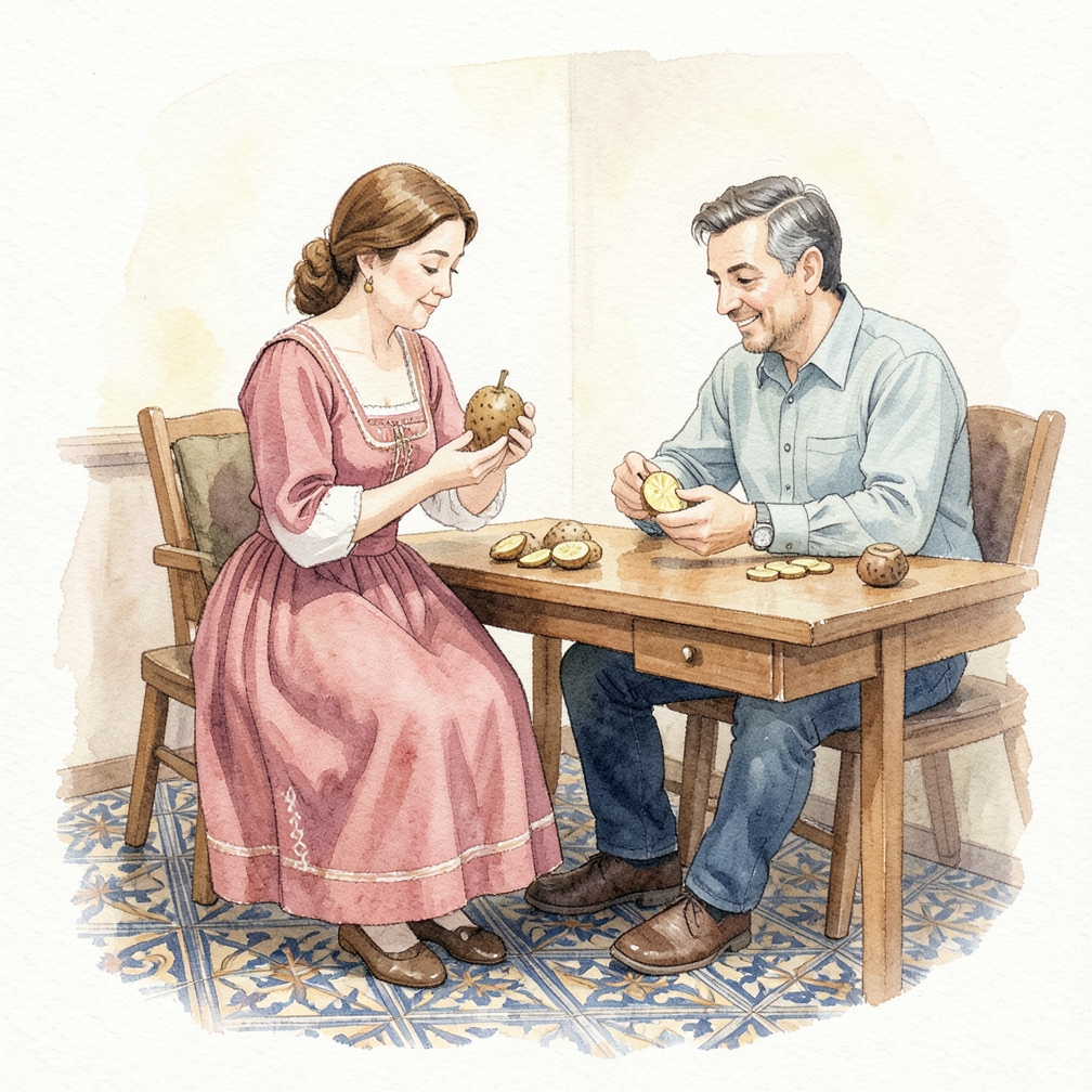 Cortar y preparar la fruta noni — 2