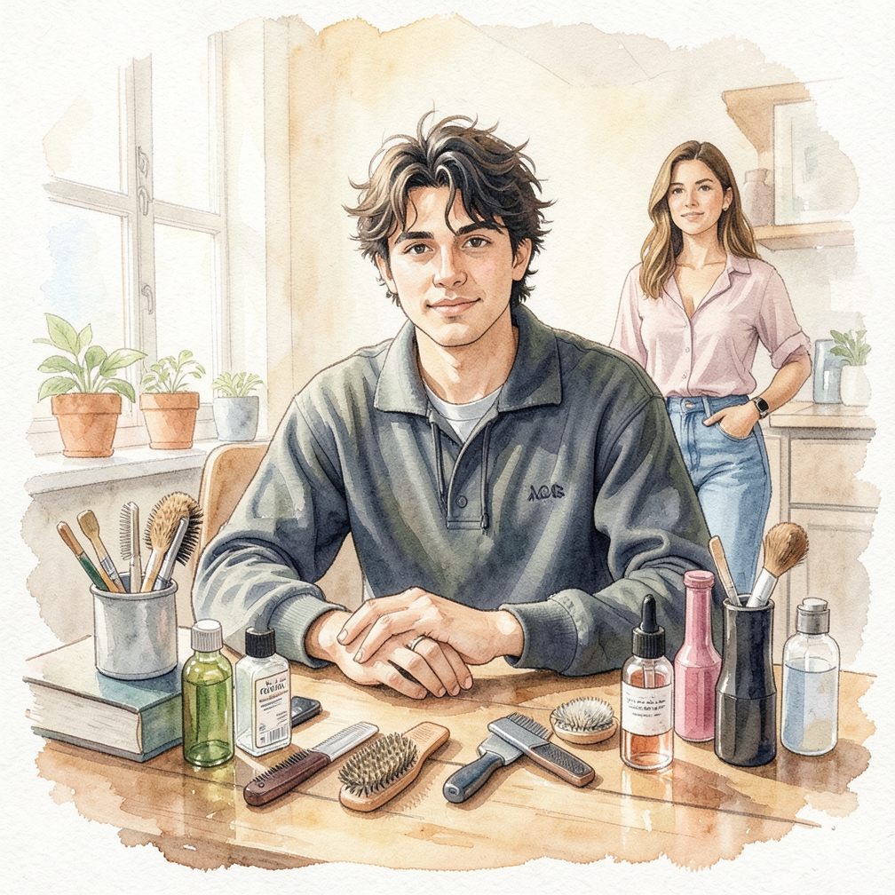 Cómo manejar y estilizar el cabello con parte media para hombres paso a paso