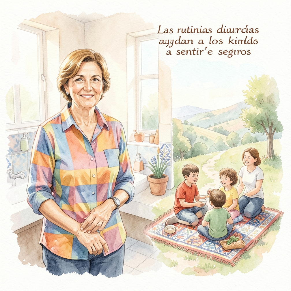 Establece horarios para comidas, descanso y actividades