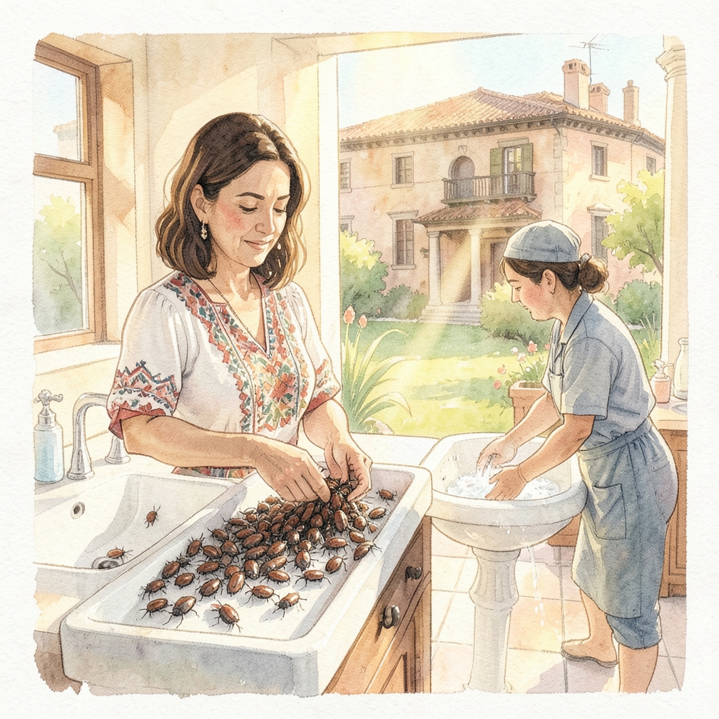 Compra ladybugs y suéltalos en el jardín por la noche