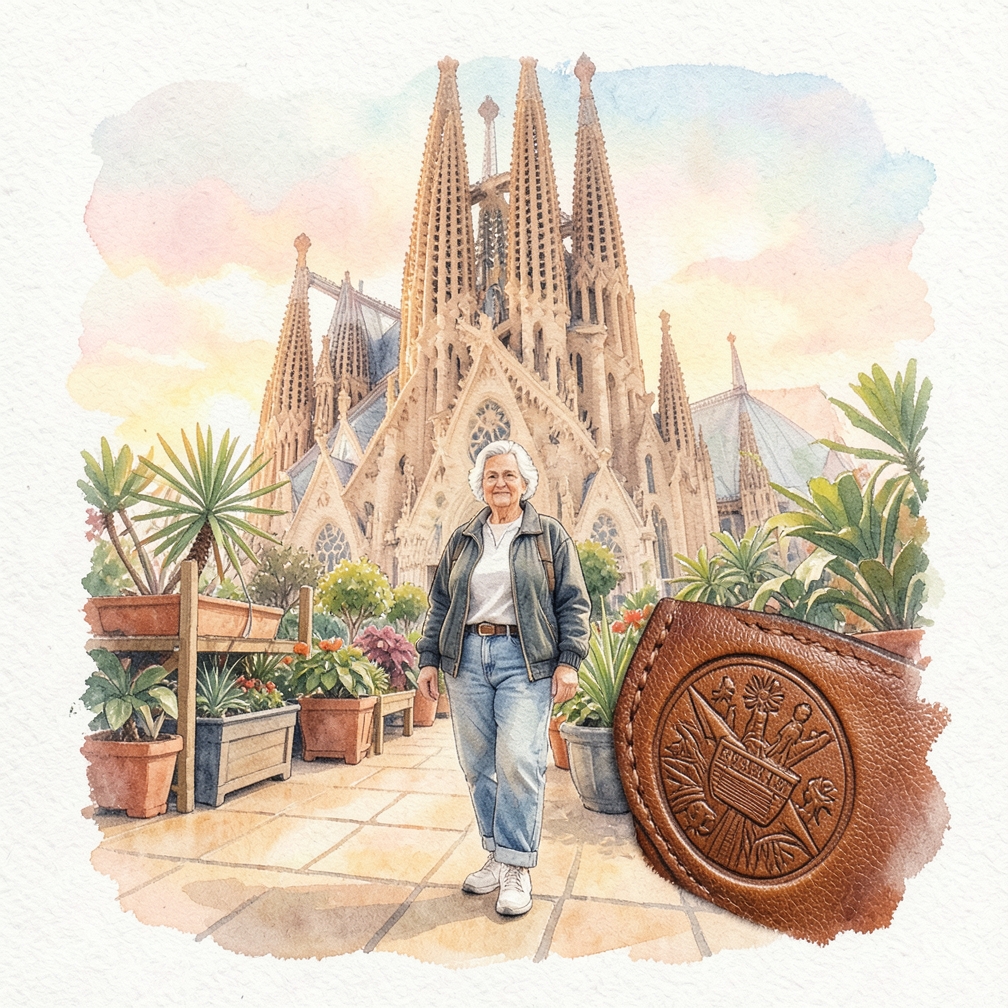 Inspeccionar el relieve del logotipo en el cuero