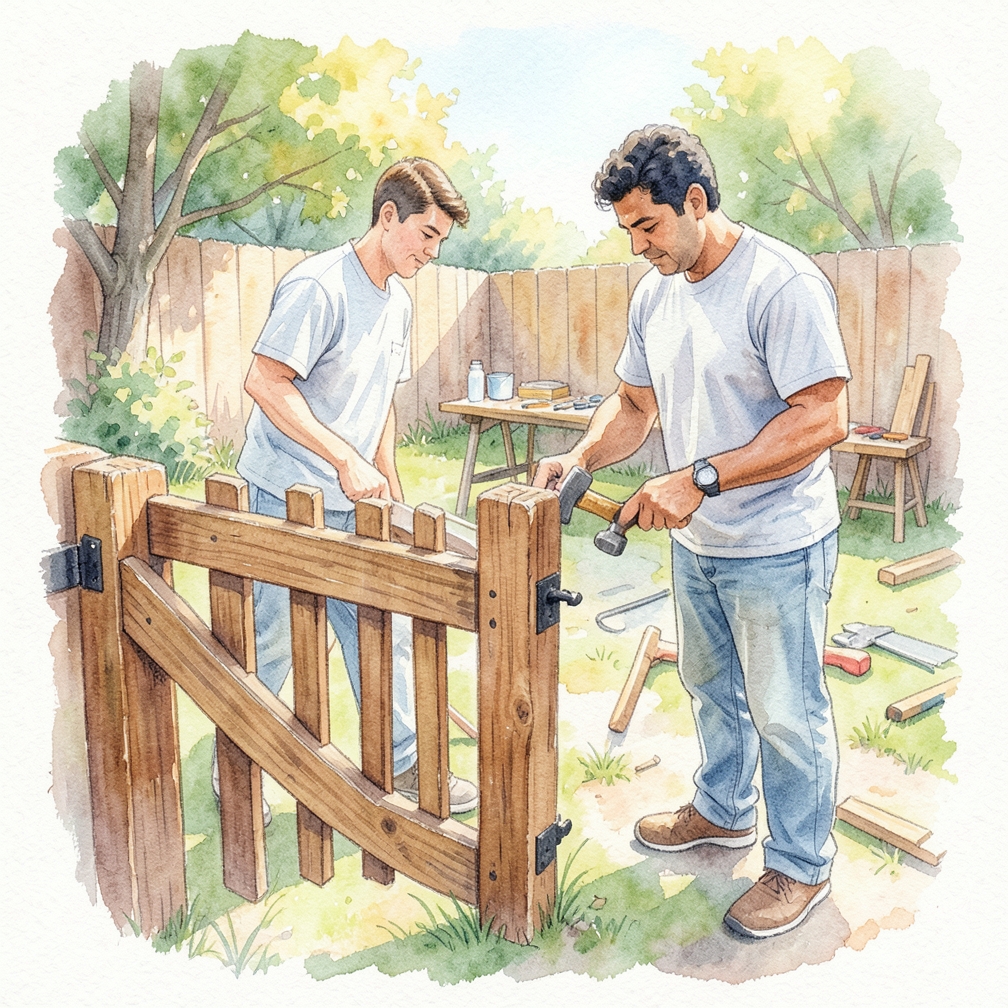 Cómo construir una puerta de madera paso a paso