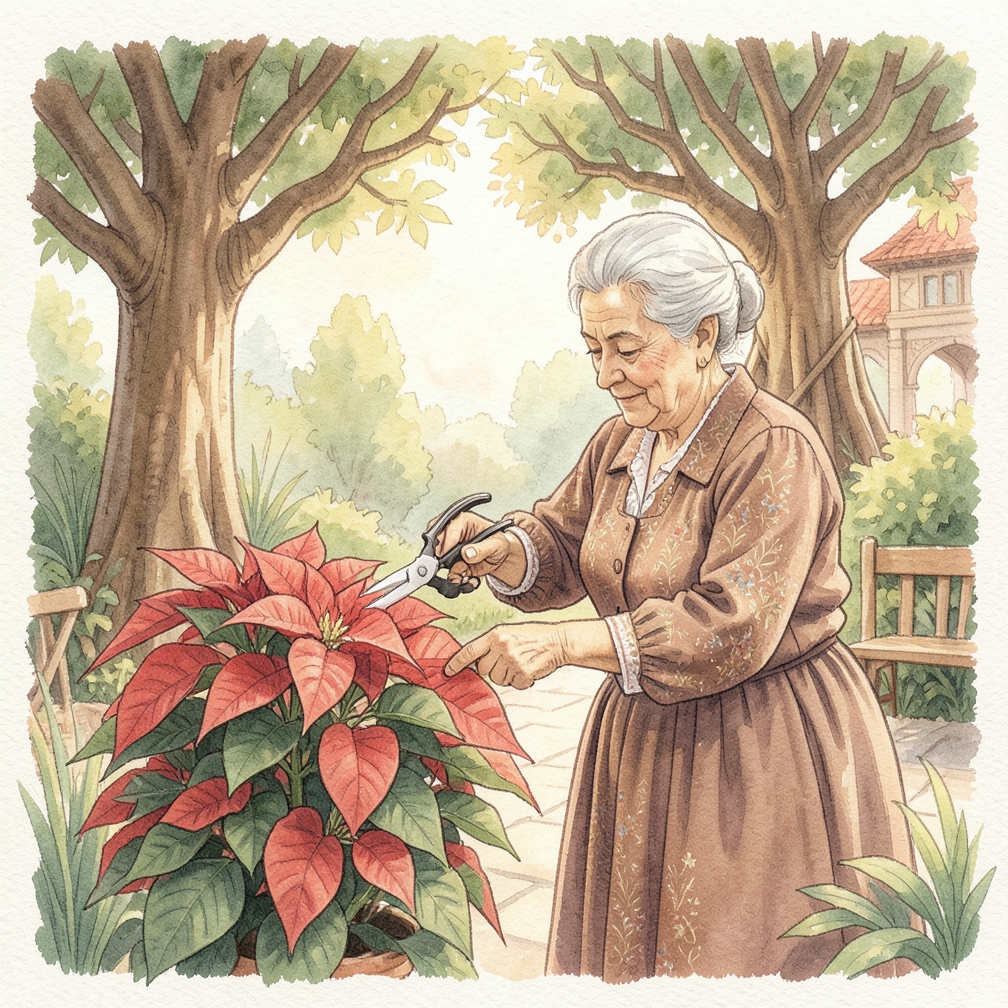 Cómo podar una poinsettia paso a paso