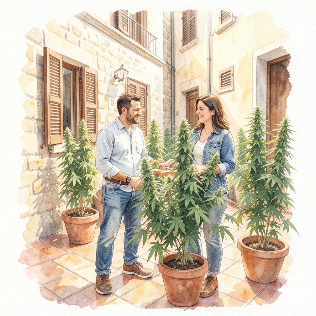 Buscar menos ramas o hojas en la parte inferior de la planta