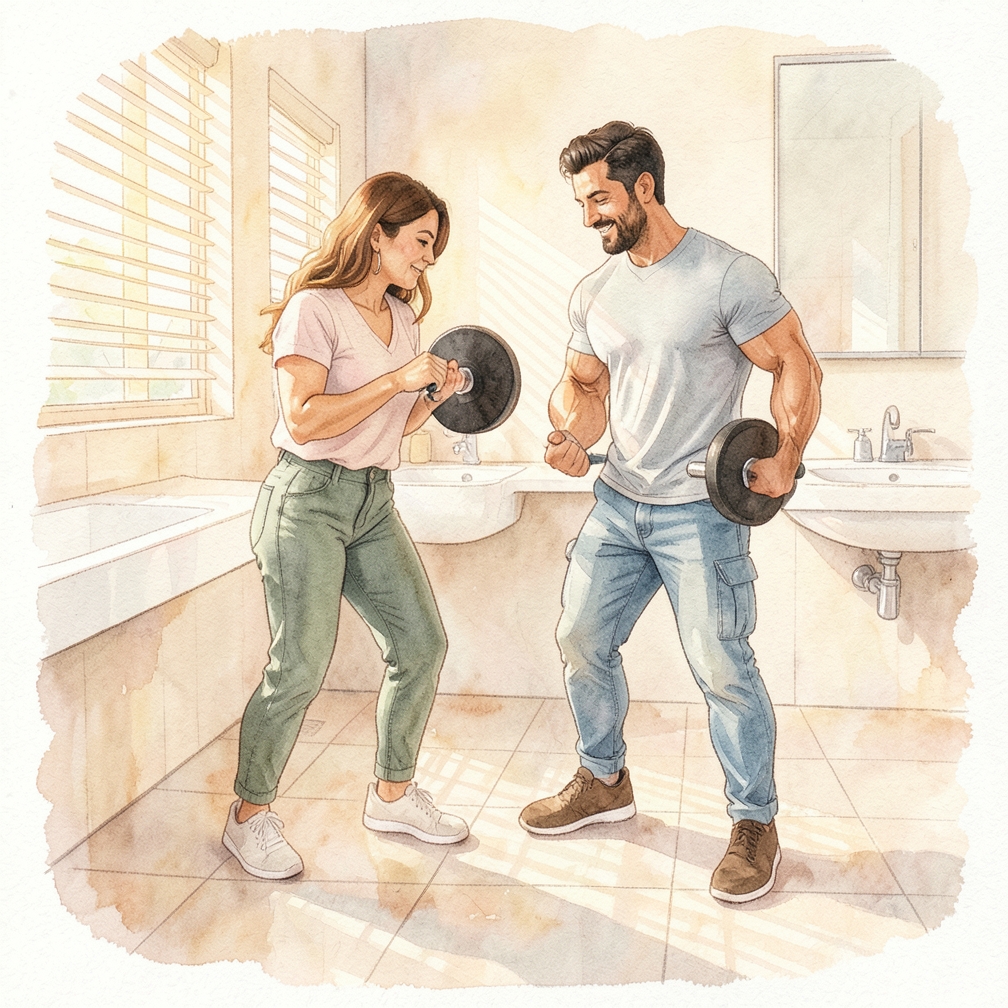 Entrena con una pelota de medicina