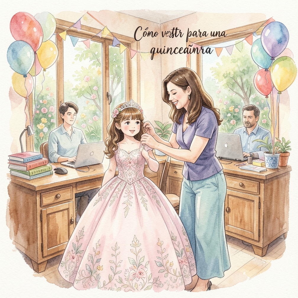 Cómo vestir para una quinceañera paso a paso
