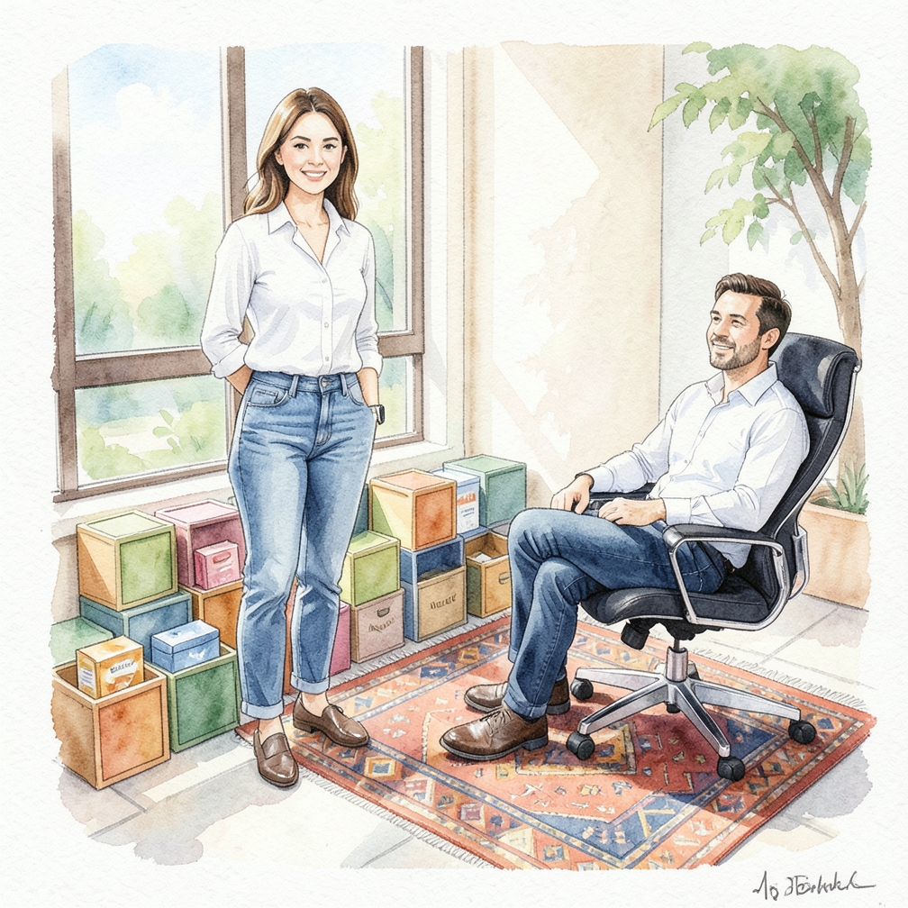 Organice los artículos de higiene personal en cubos pequeños.
