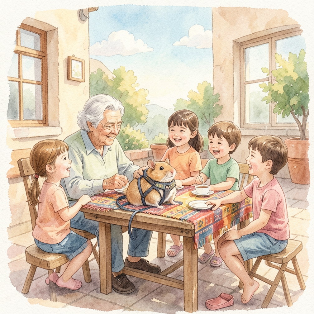 Explica a los niños que el ratón necesita cuidado especial