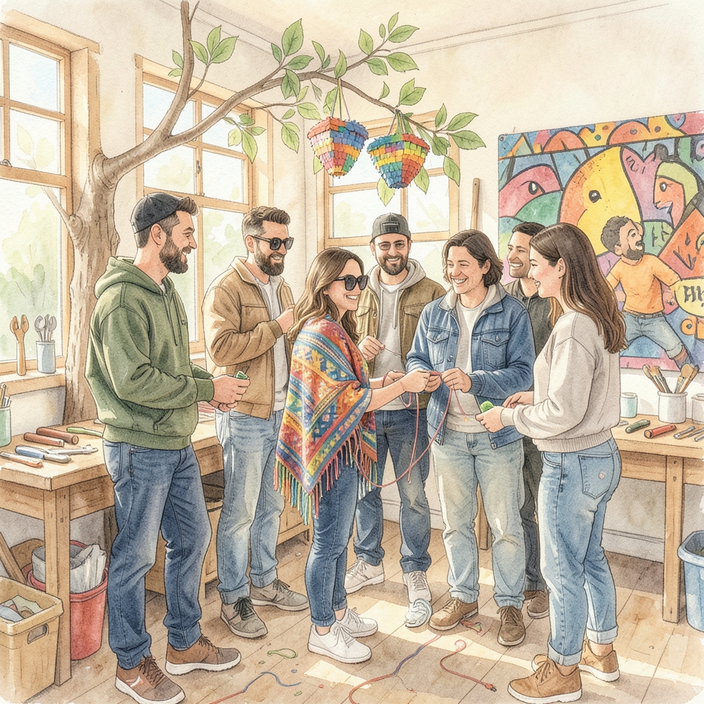 Realizar la envoltura con hilos coloridos