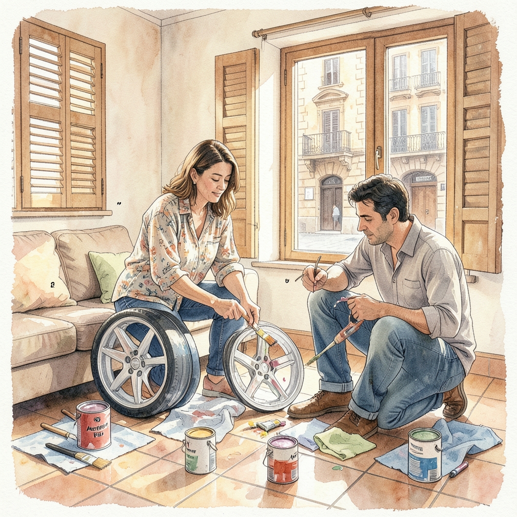 Cómo pintar llantas para decorar paso a paso