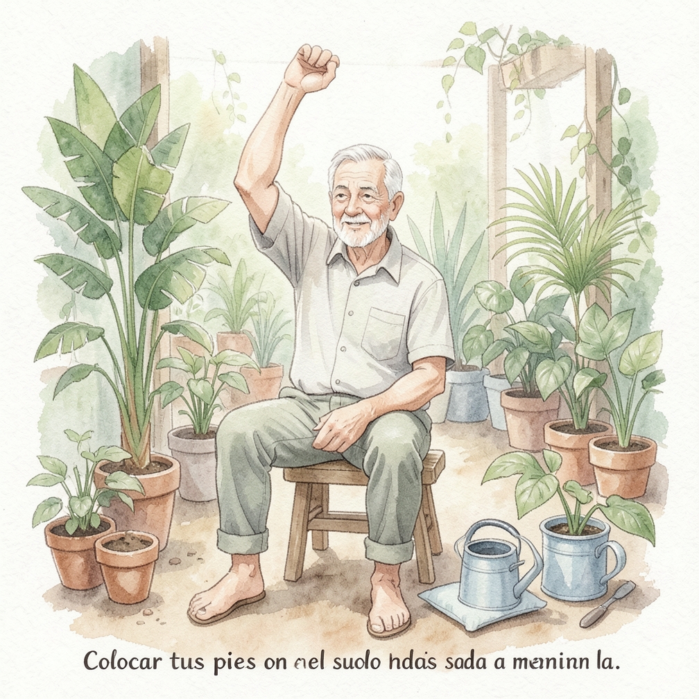 Mantén tus pies en el suelo para evitar que la pelvis se incline