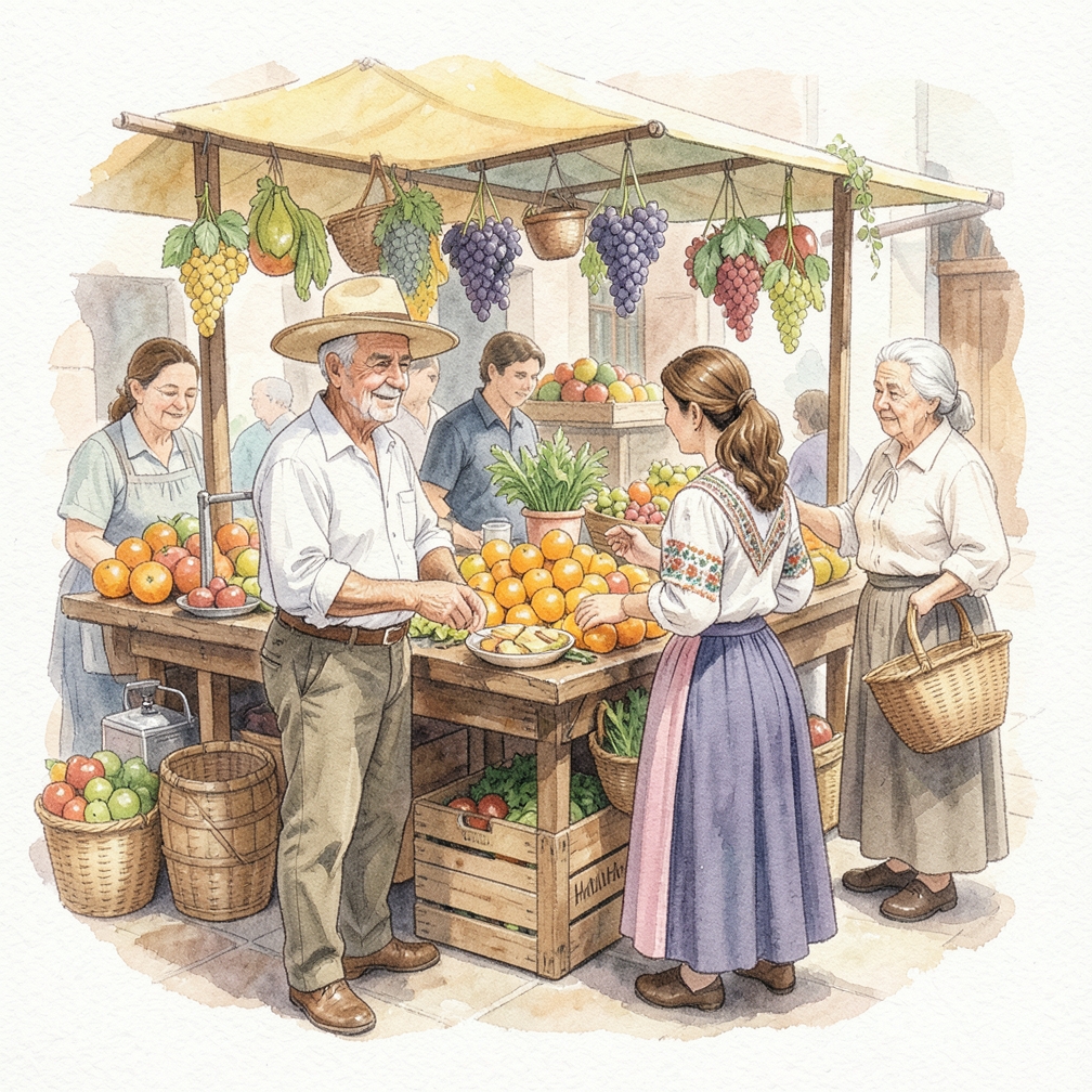 Organizar frutas para la fermentación