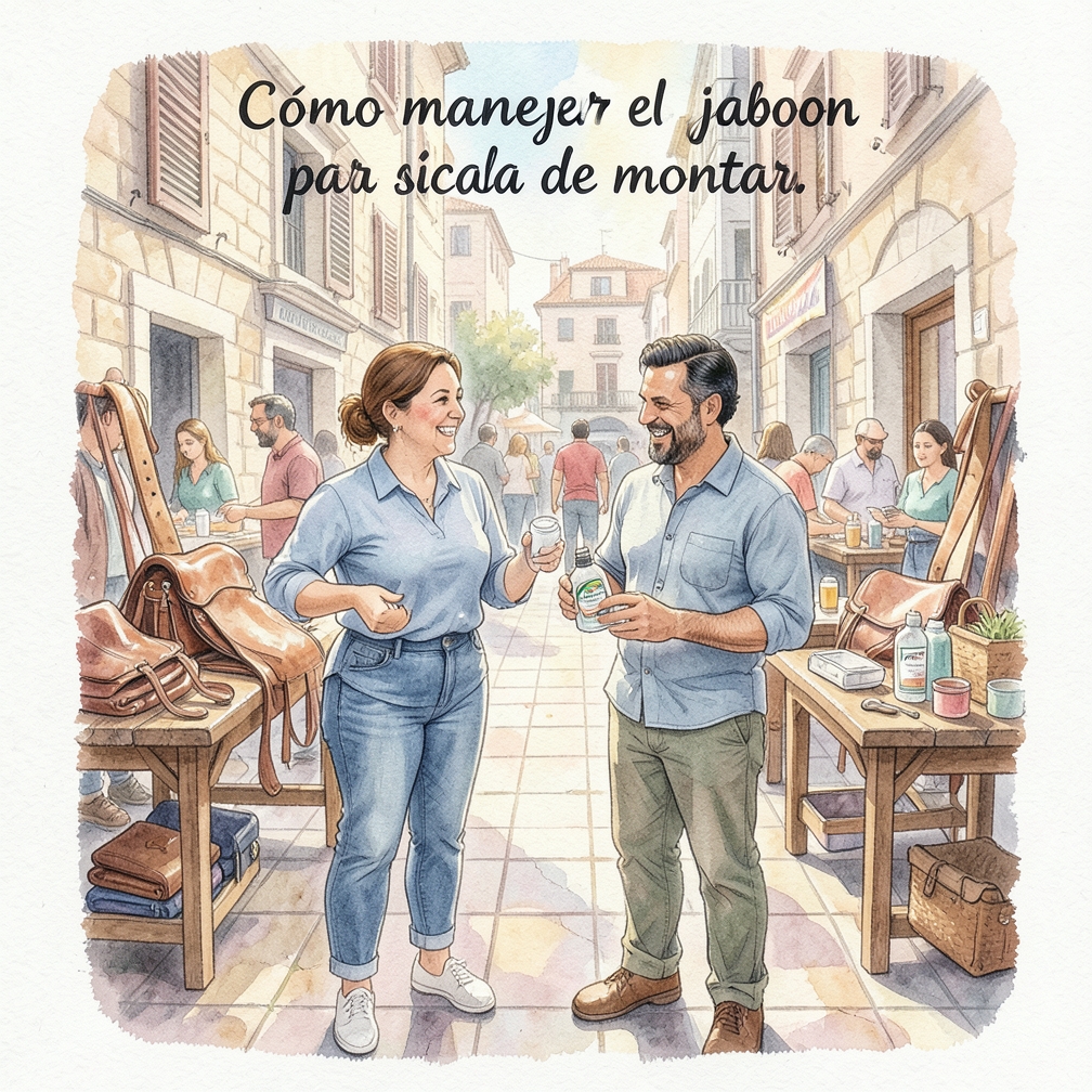 Cómo manejar el jabón para silla de montar paso a paso