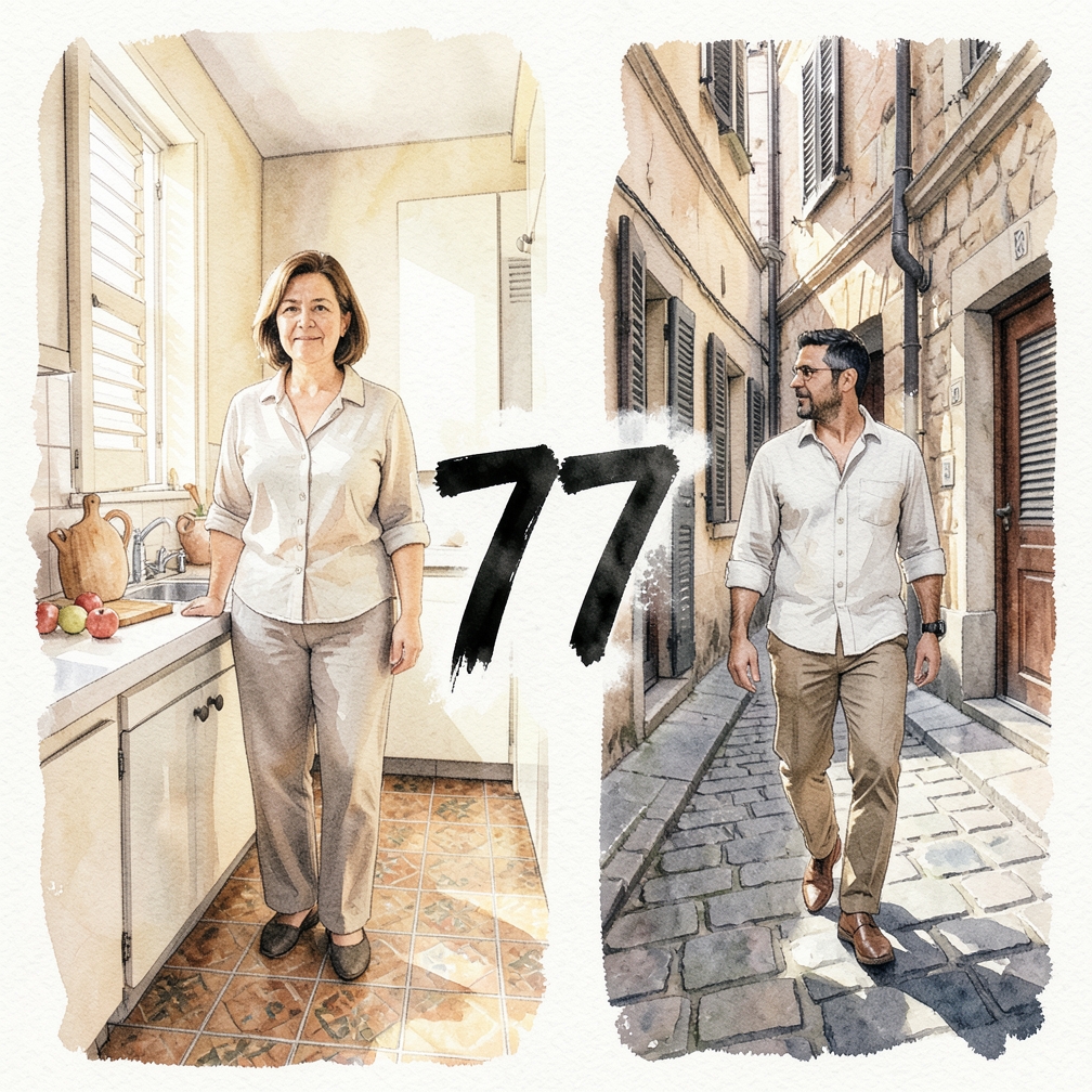 Reconoce la energía espiritual del número 77.