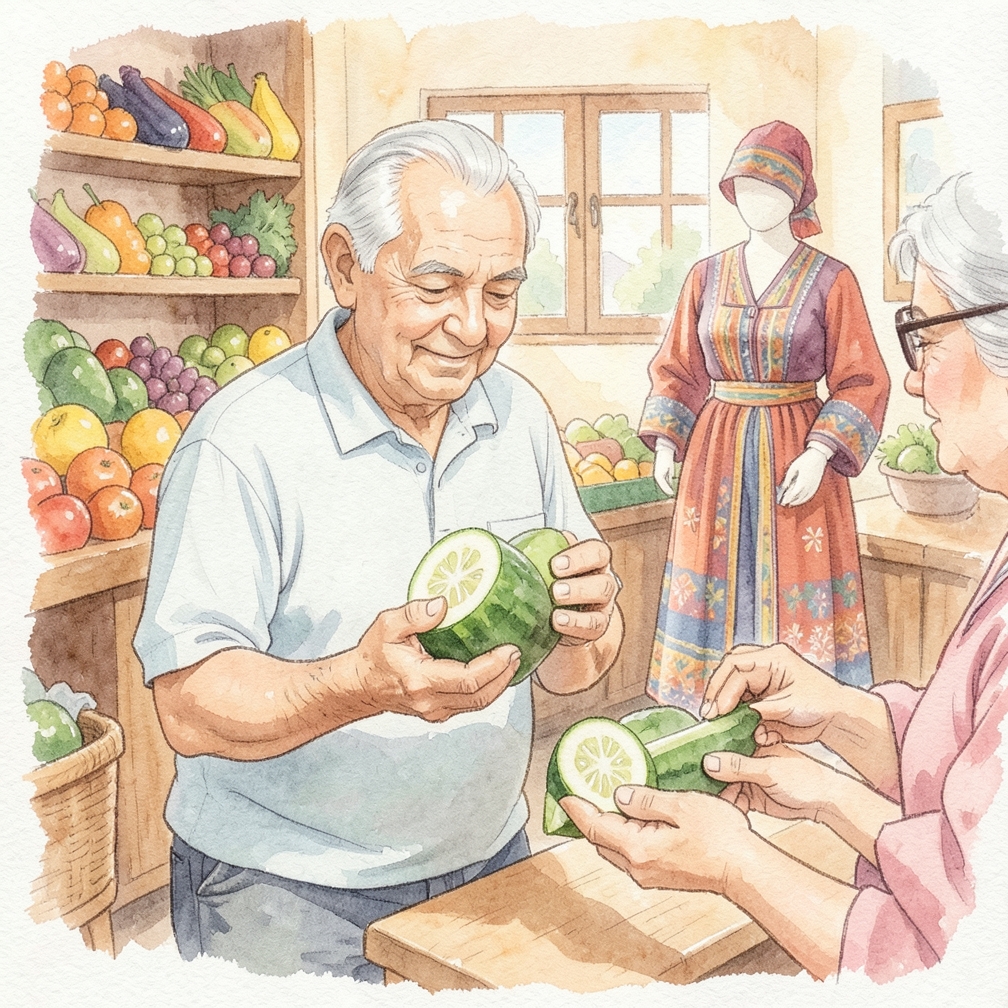 Cortar el melón en cuartos
