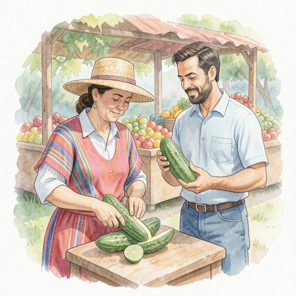 Cortar el melón en cuñas