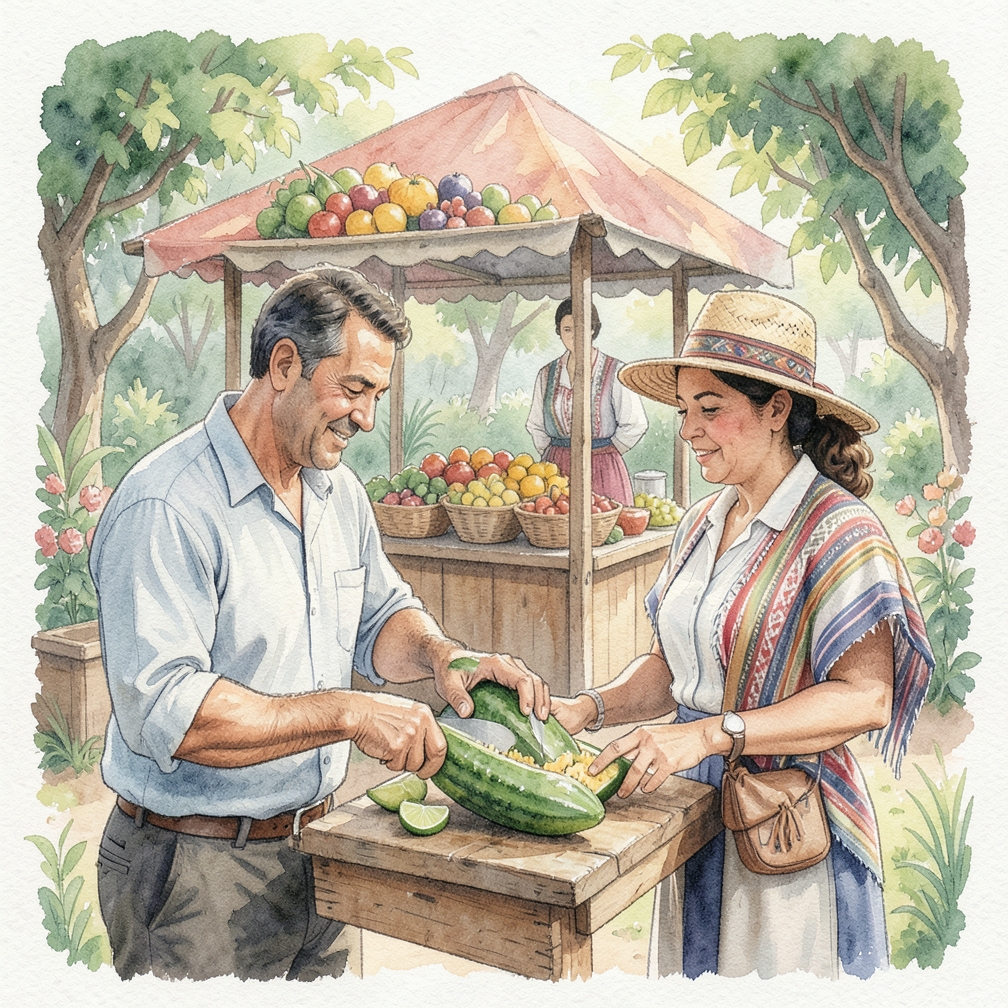 Hacer un encurado de pepino melón