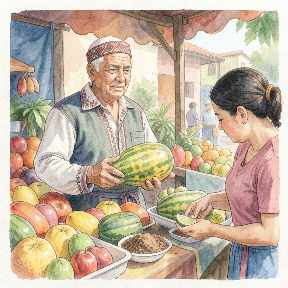 Hacer salsa de pepino melón