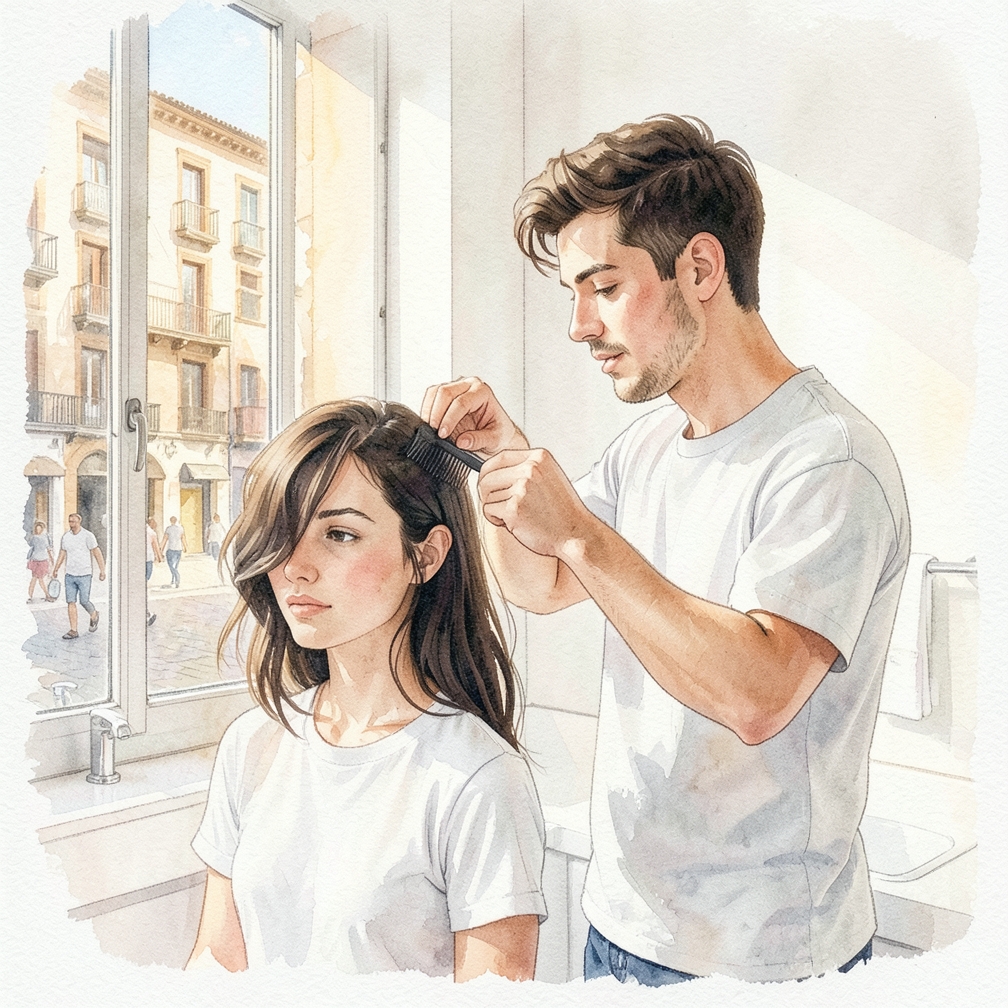 Paso 2: Divide el cabello en secciones