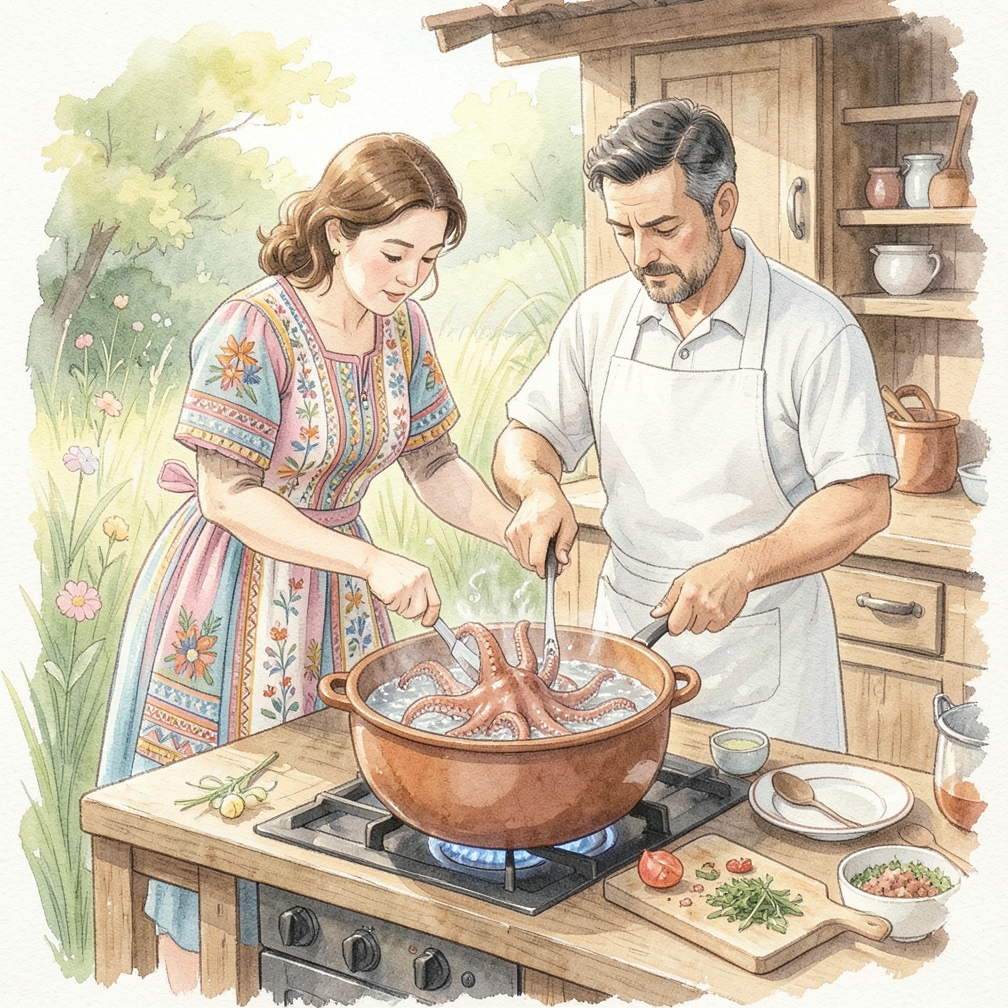 Cómo cocinar pulpo paso a paso