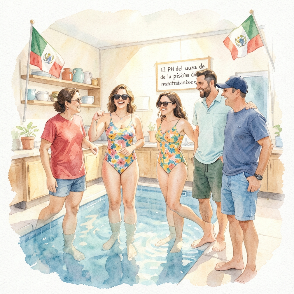 Ajustar el pH del agua de la piscina