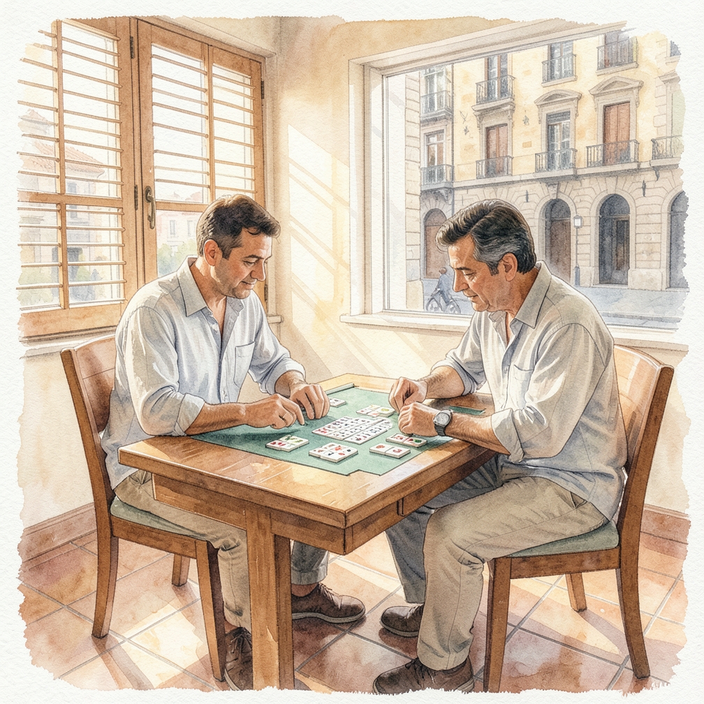 Presta atención a los patrones de los puntos en las fichas