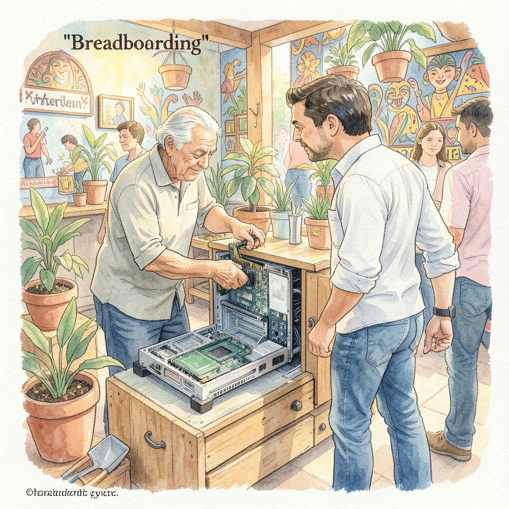 Realizar una prueba de 'breadboarding' en la placa base