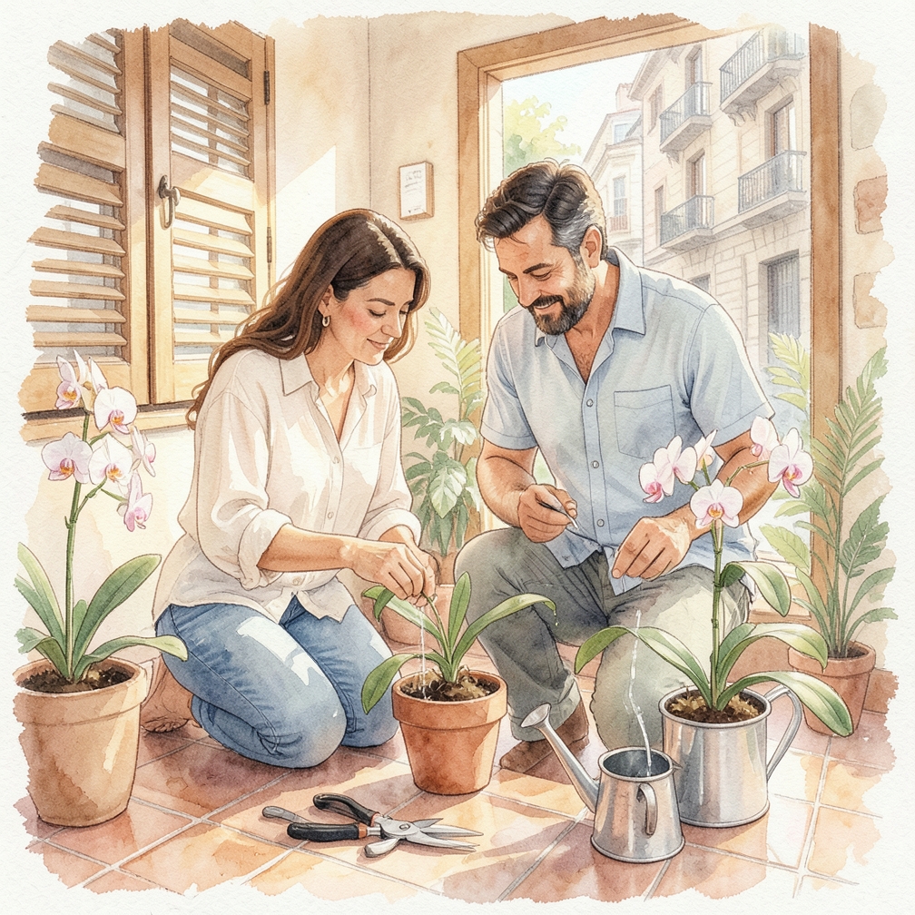 Cómo hacer que las orquídeas rebloqueen paso a paso