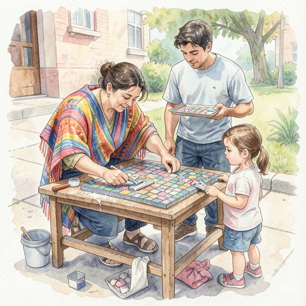 Cómo crear arte de mosaico paso a paso