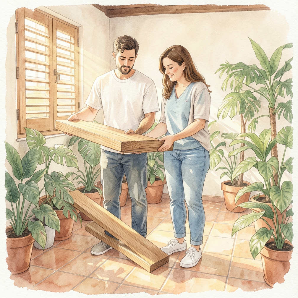 Cortar las tablas si no vienen ya cortadas